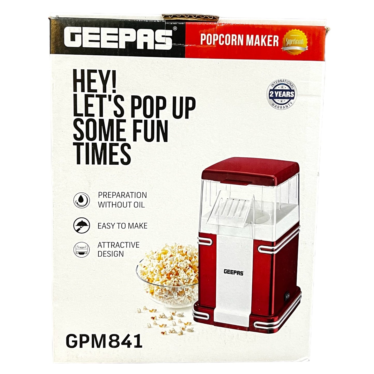 Geepas Popcorn Maker GPM841