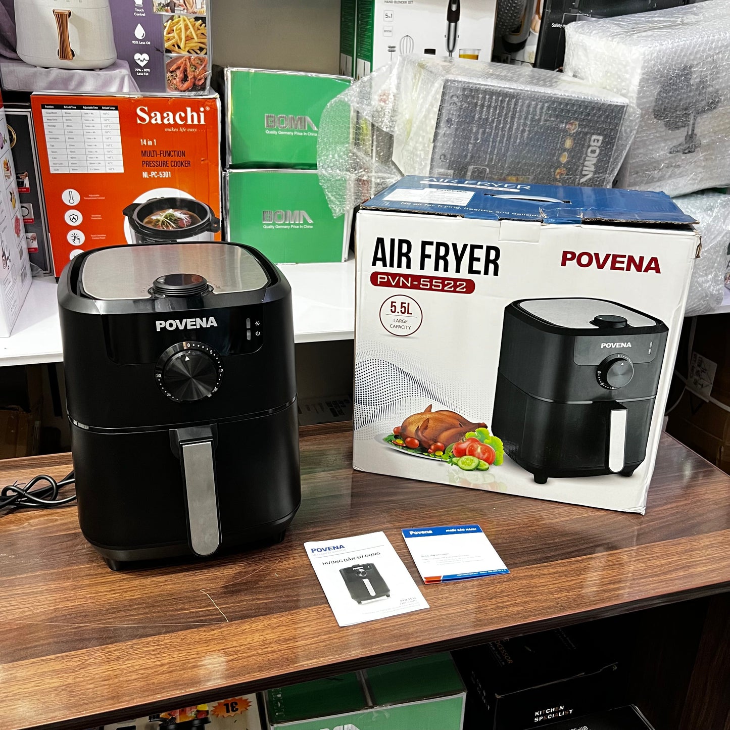 Vietnam Lot Imported Povena 5.5L Air Fryer