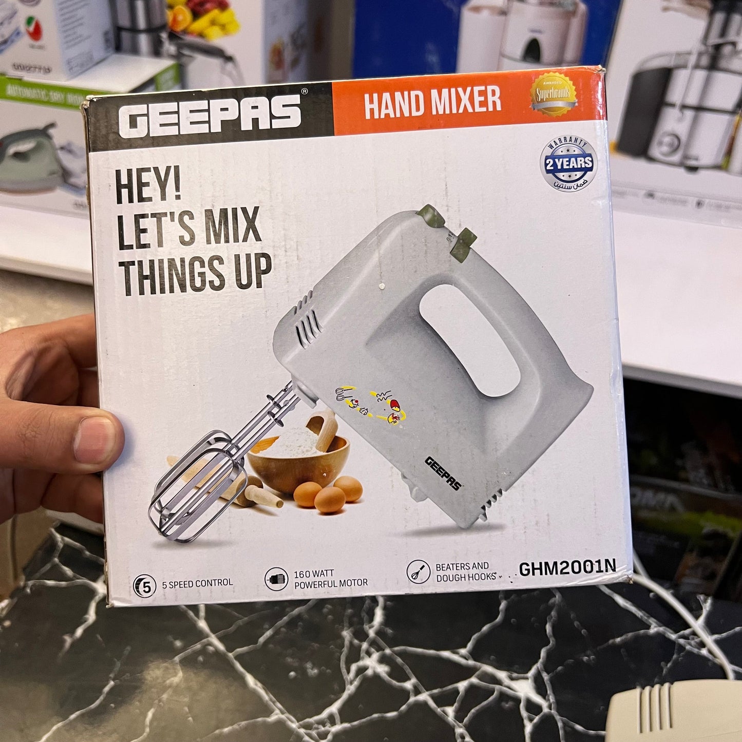 Geepas Hand Mixer GHM2001N