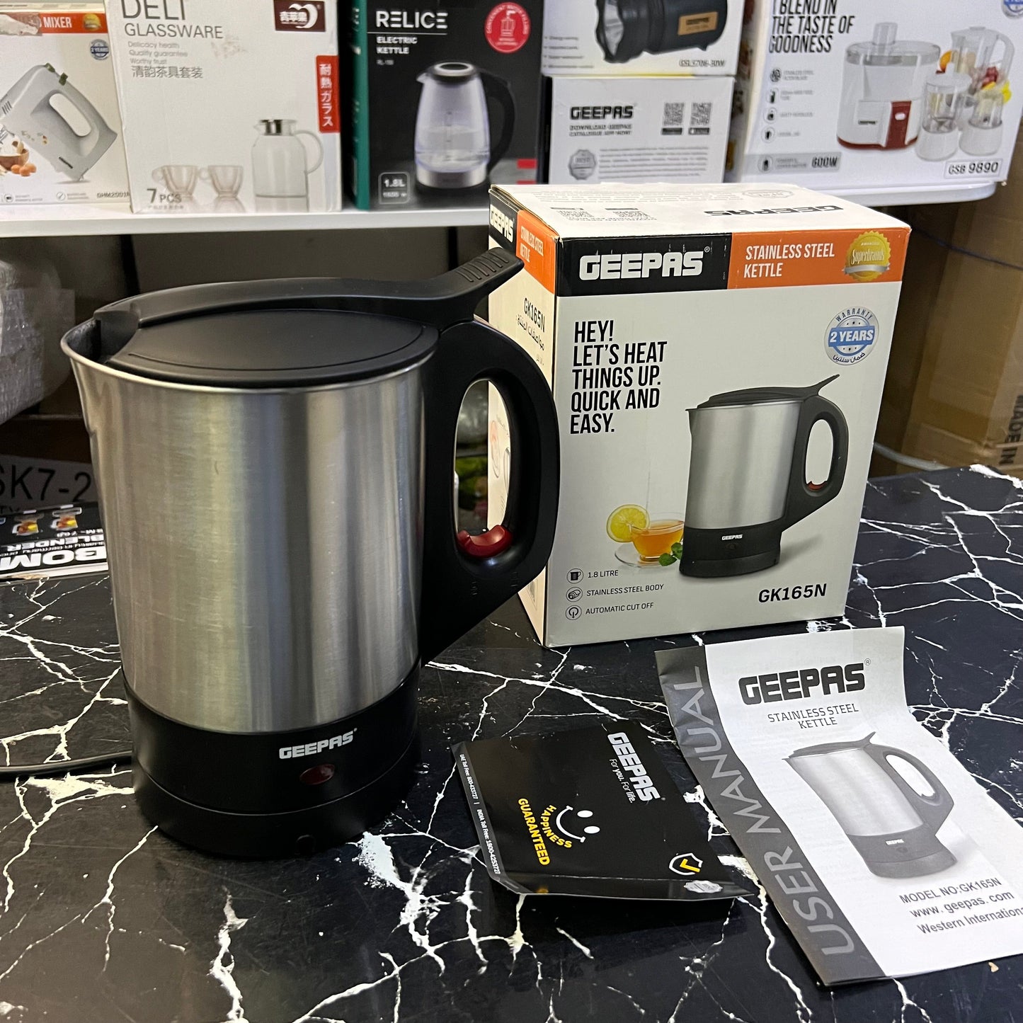 Geepas Stainless steel kettle GK165N