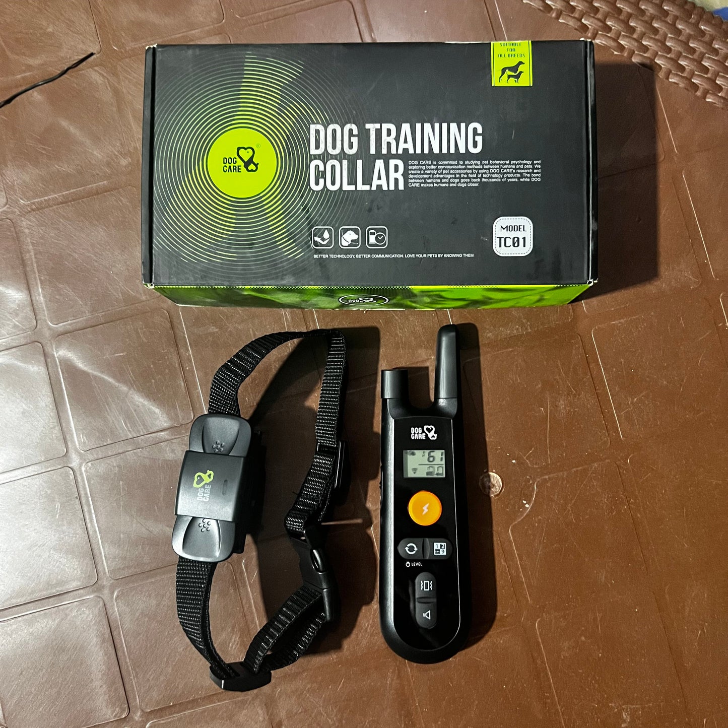 DOG CARE Rechargeable Dog Training Shock Collar with Remote - American Amazon Lot Imported