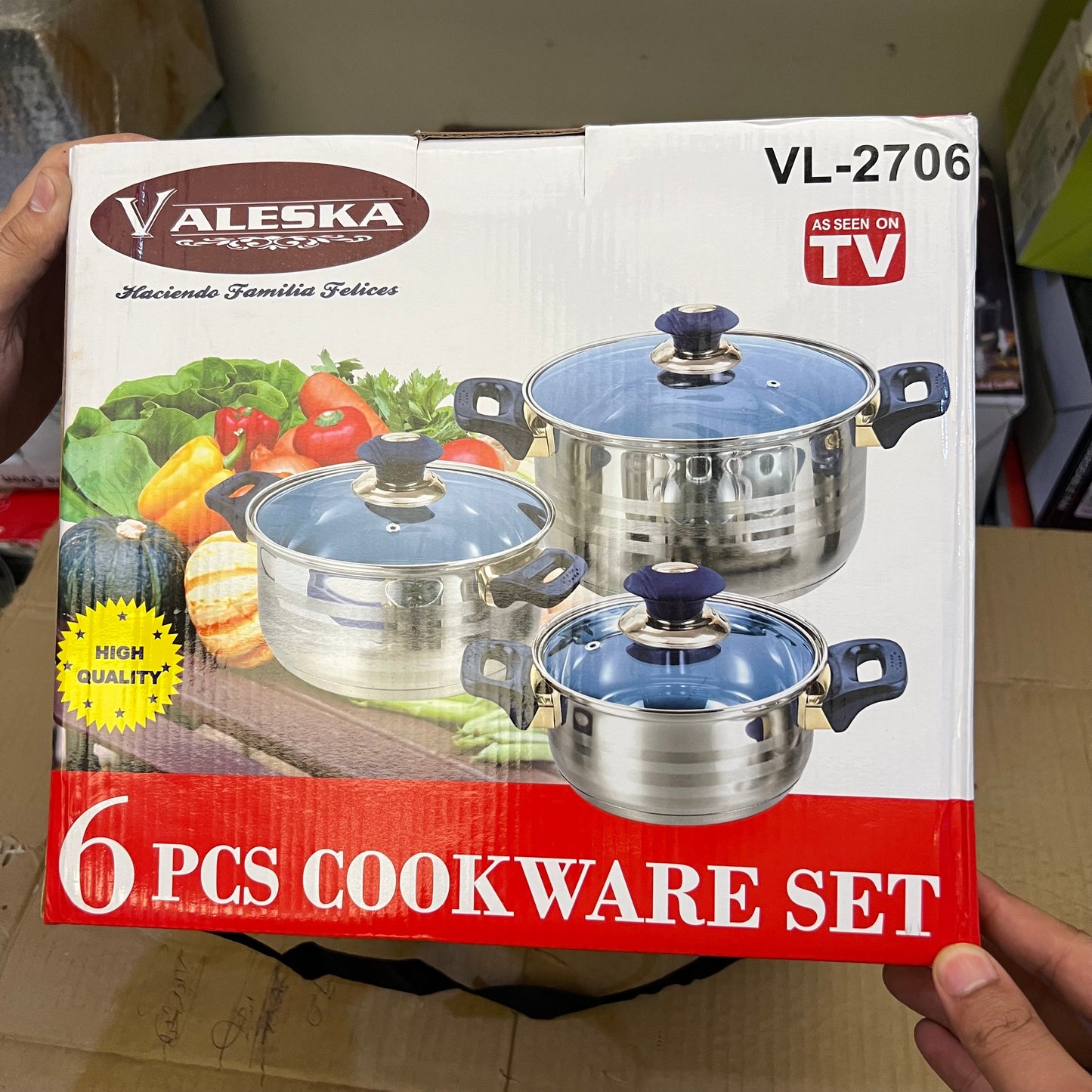 Lot Imported Valeska 6 Piece Cookware set