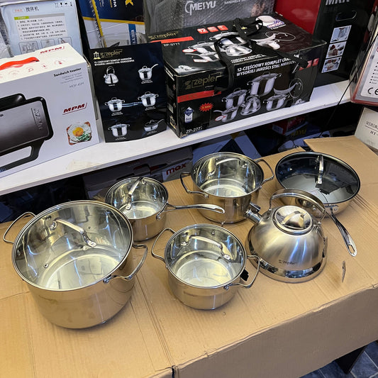 Swiss Lot Imported 6 Piece Stainless steel Kitchen Set