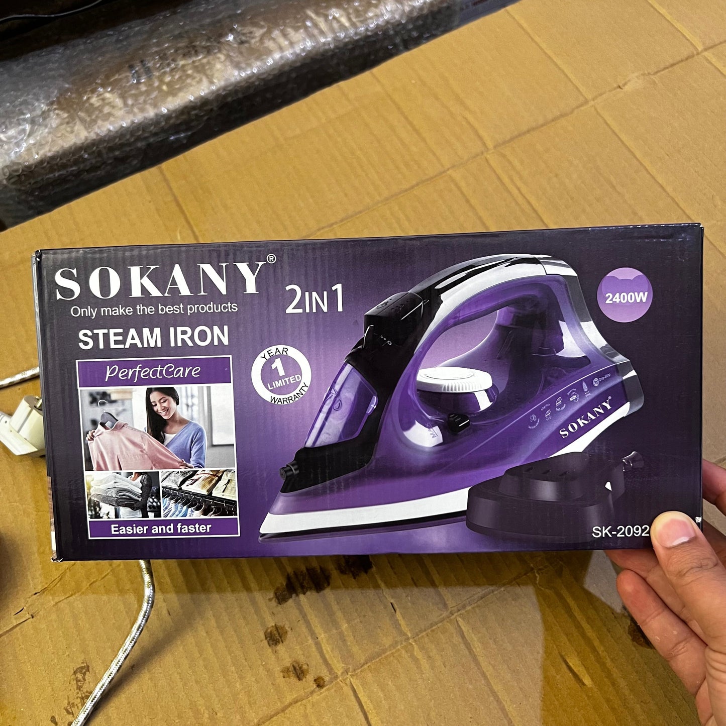 Lot Imported Sokany 2-in-1 Steam Iron