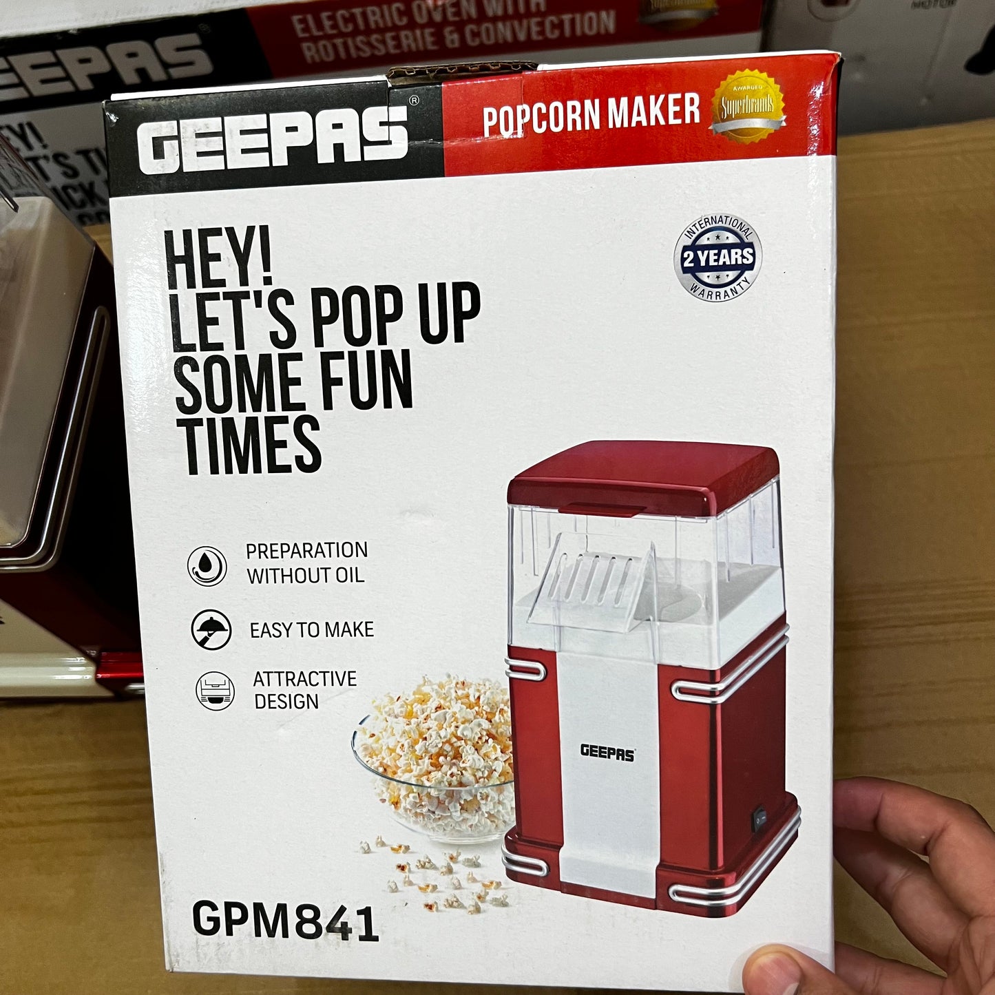 Geepas Popcorn Maker GPM841