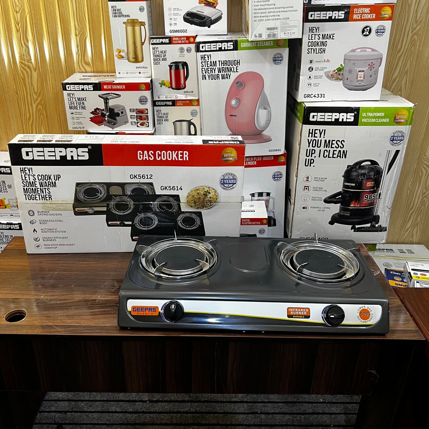 Geepas Gas Cooker GK5614 & GK5612