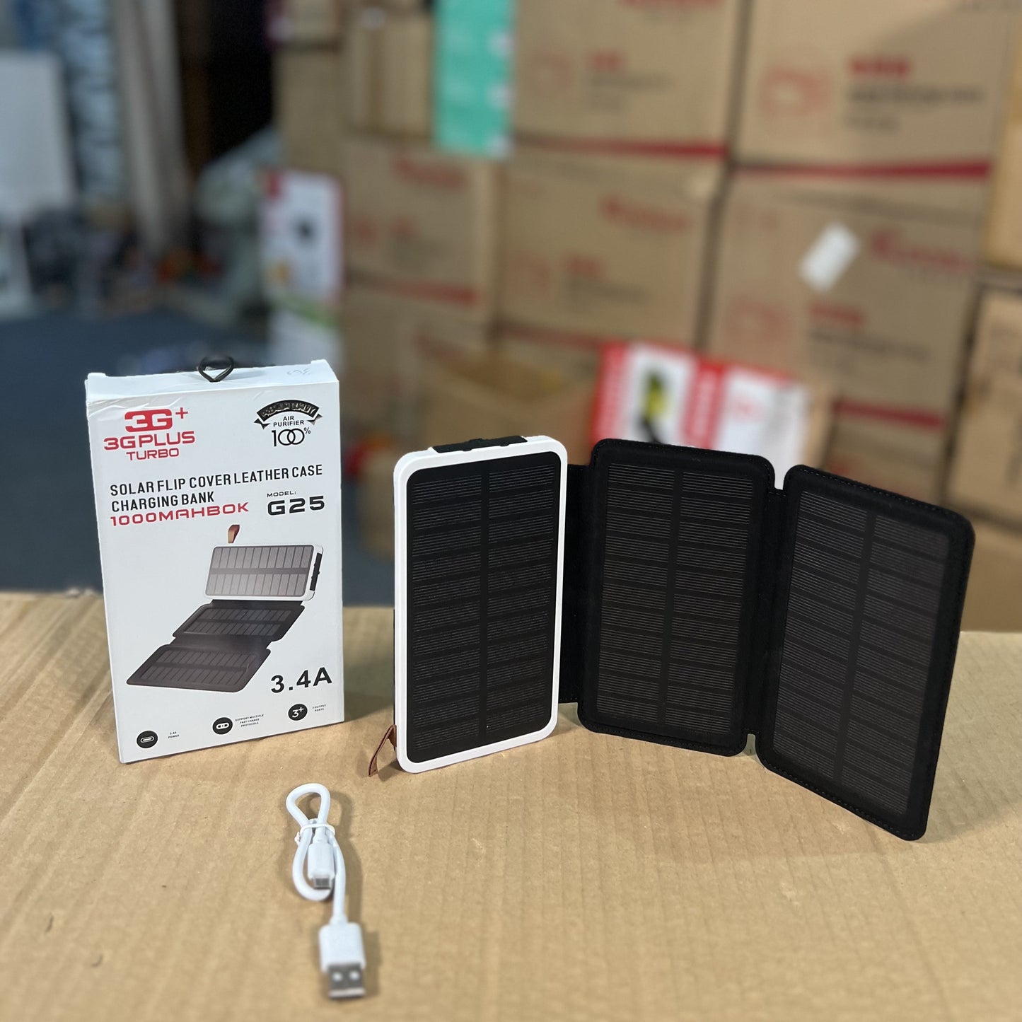 Lot Imported 3G+ 10000mAH Solar Powerbank