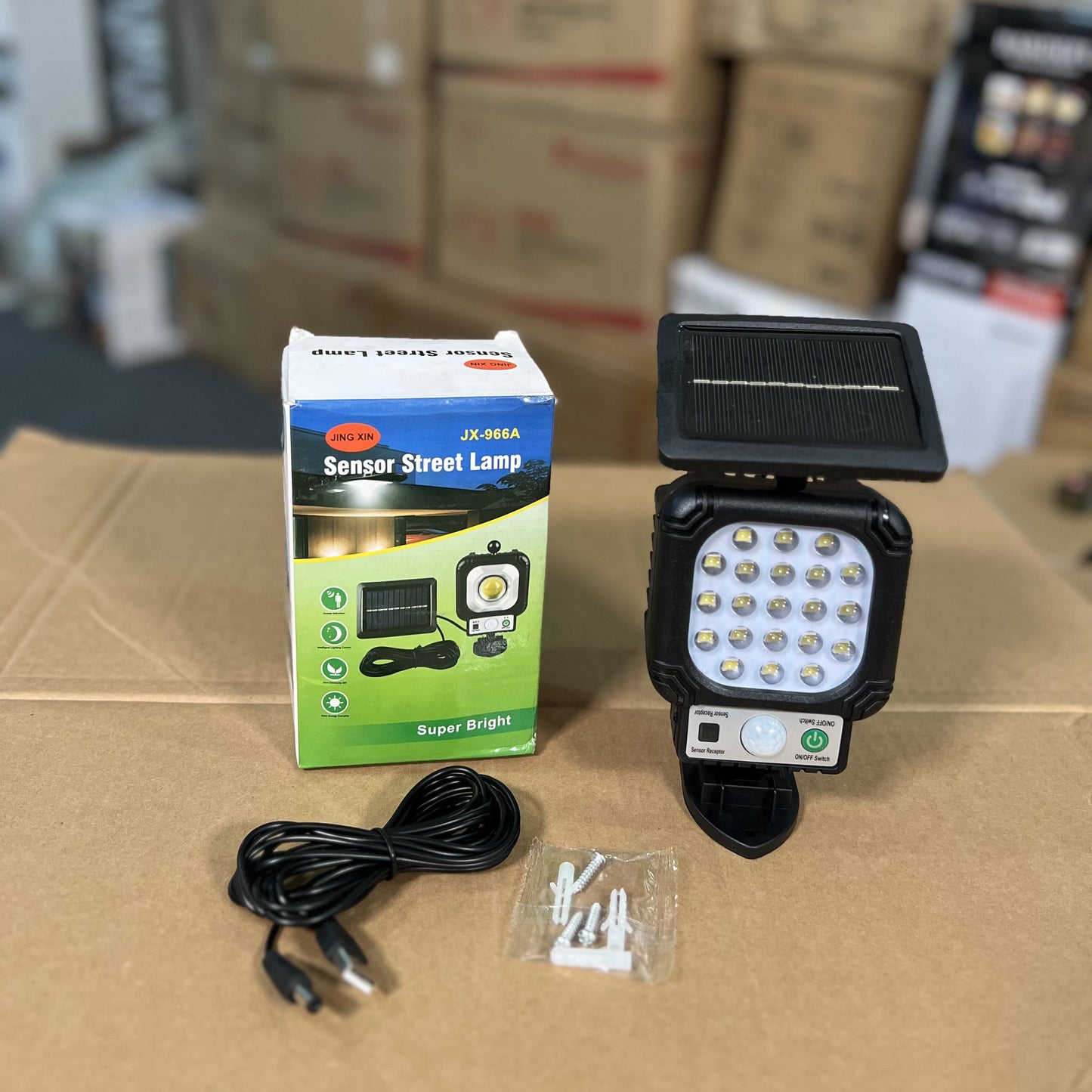 Lot Imported Solar Sensor Street Lamp JX-966A