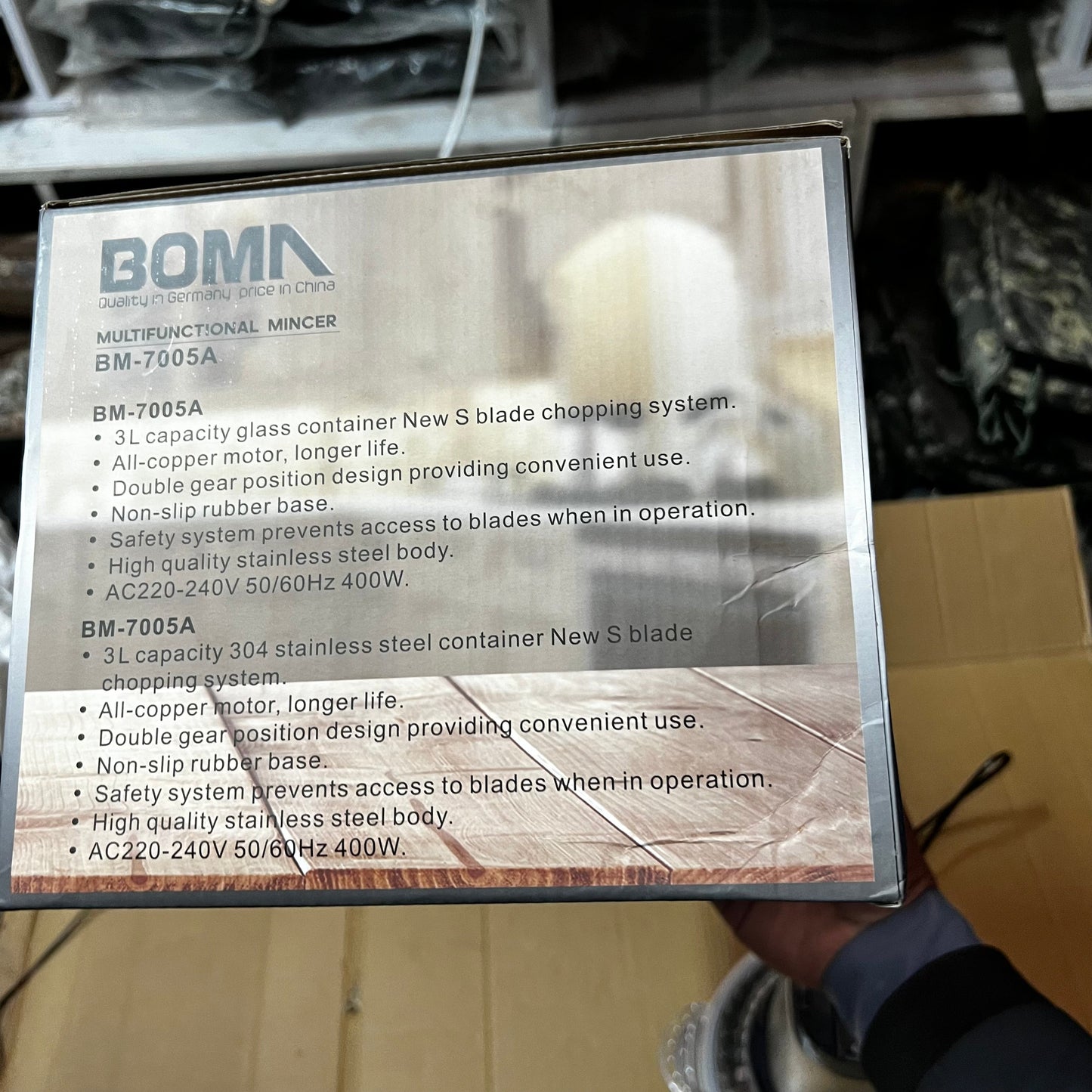 German Lot Imported BOMA Multi-functional Mincer