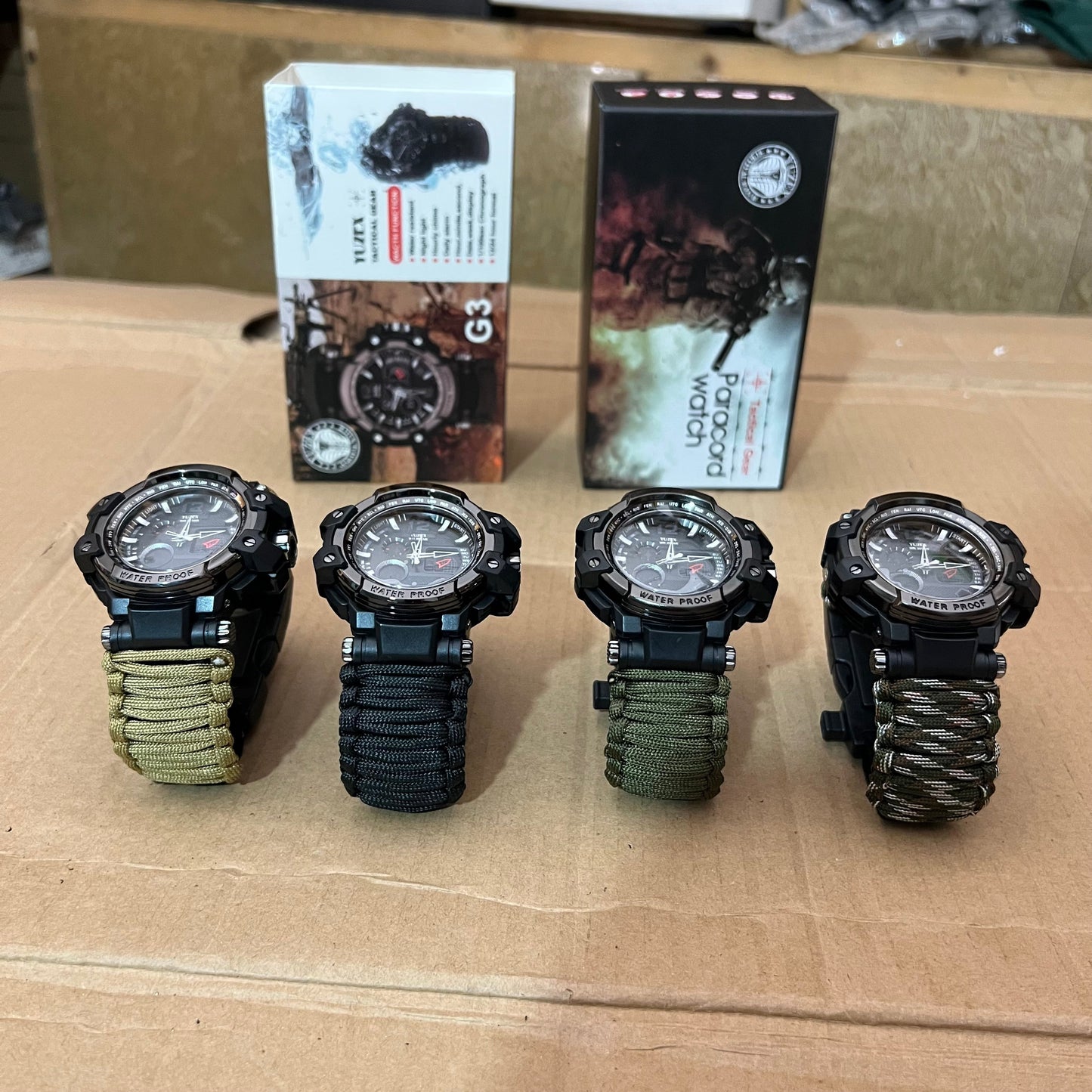 Lot Imported 6-in-1 Multifunctional Paracord Watch