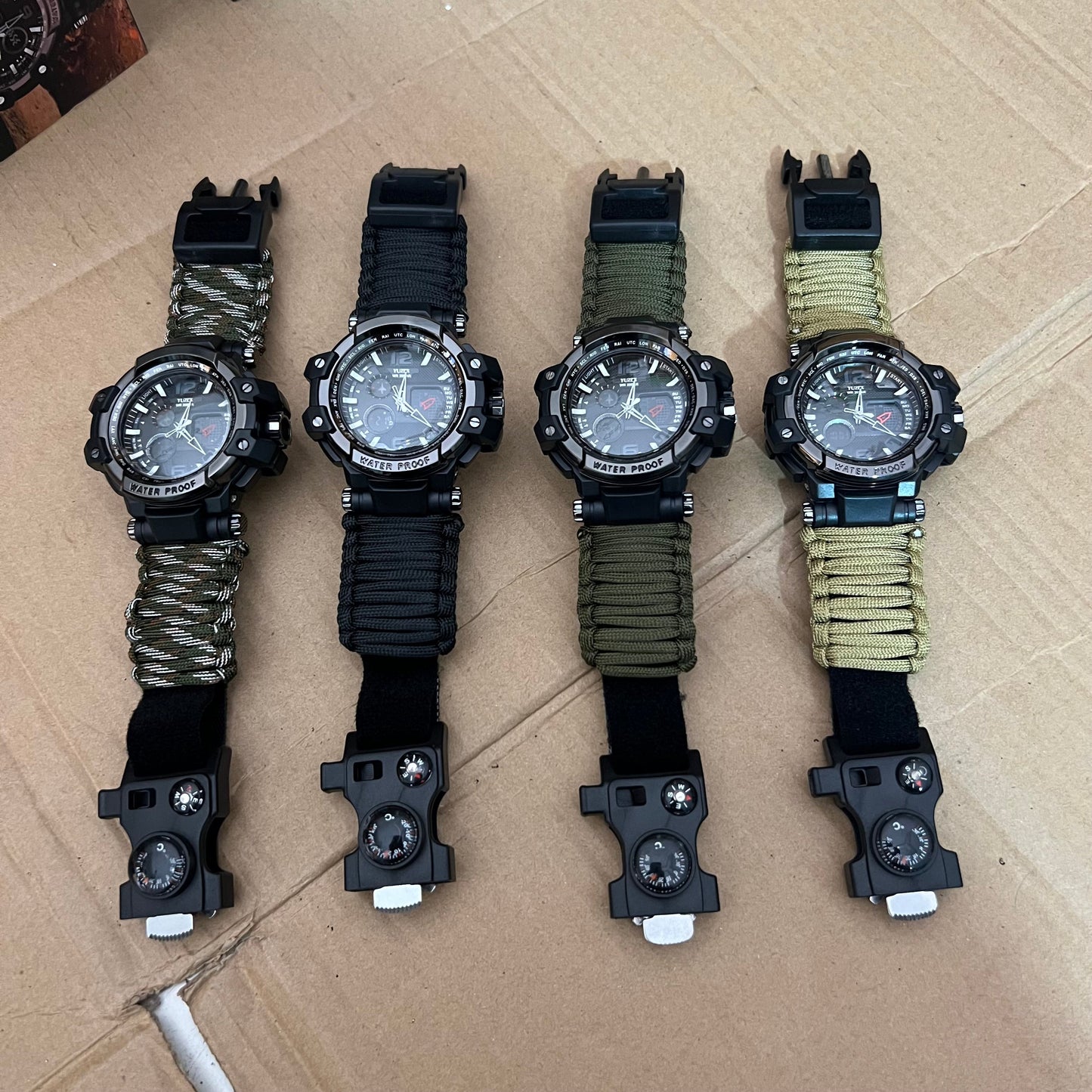 Lot Imported 6-in-1 Multifunctional Paracord Watch