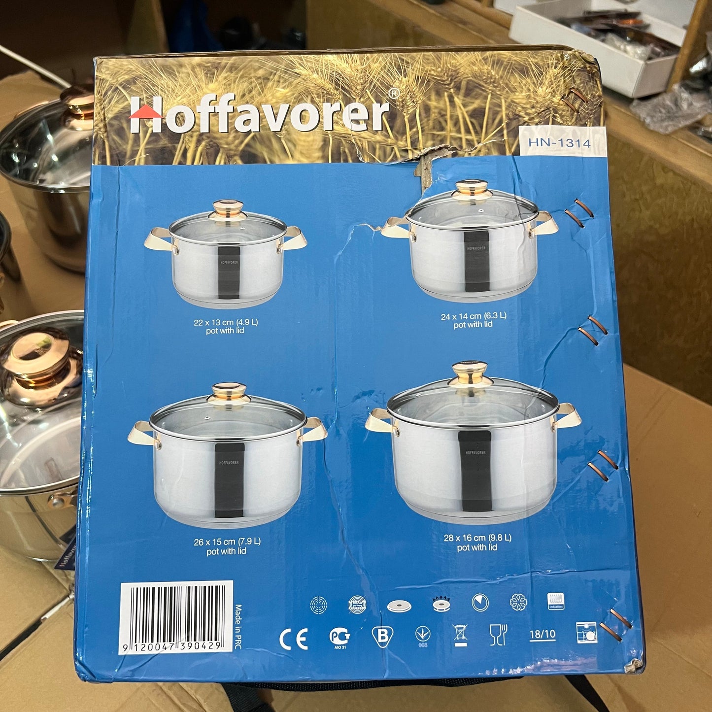 Lot Imported 8 Piece Cookware set