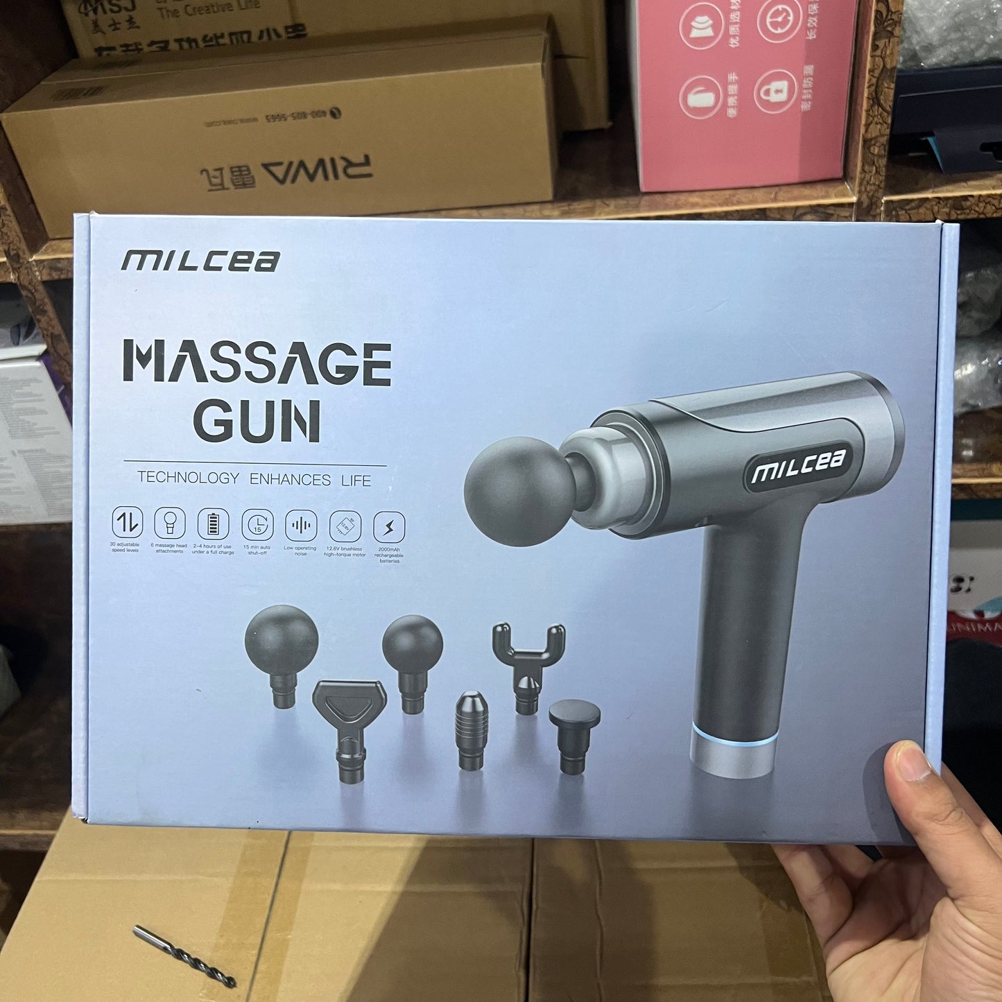 German Lot Imported 6-in-1 Rechargeable Massager