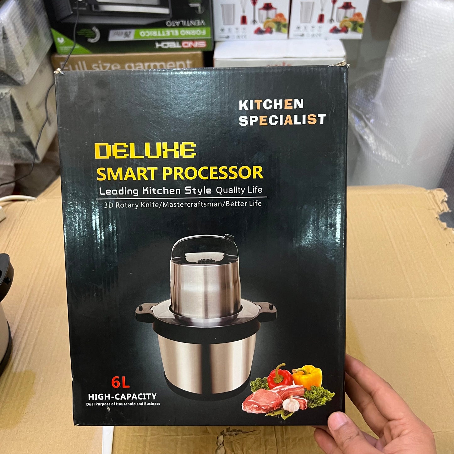 Lot Imported 6L Deluxe Food Processor