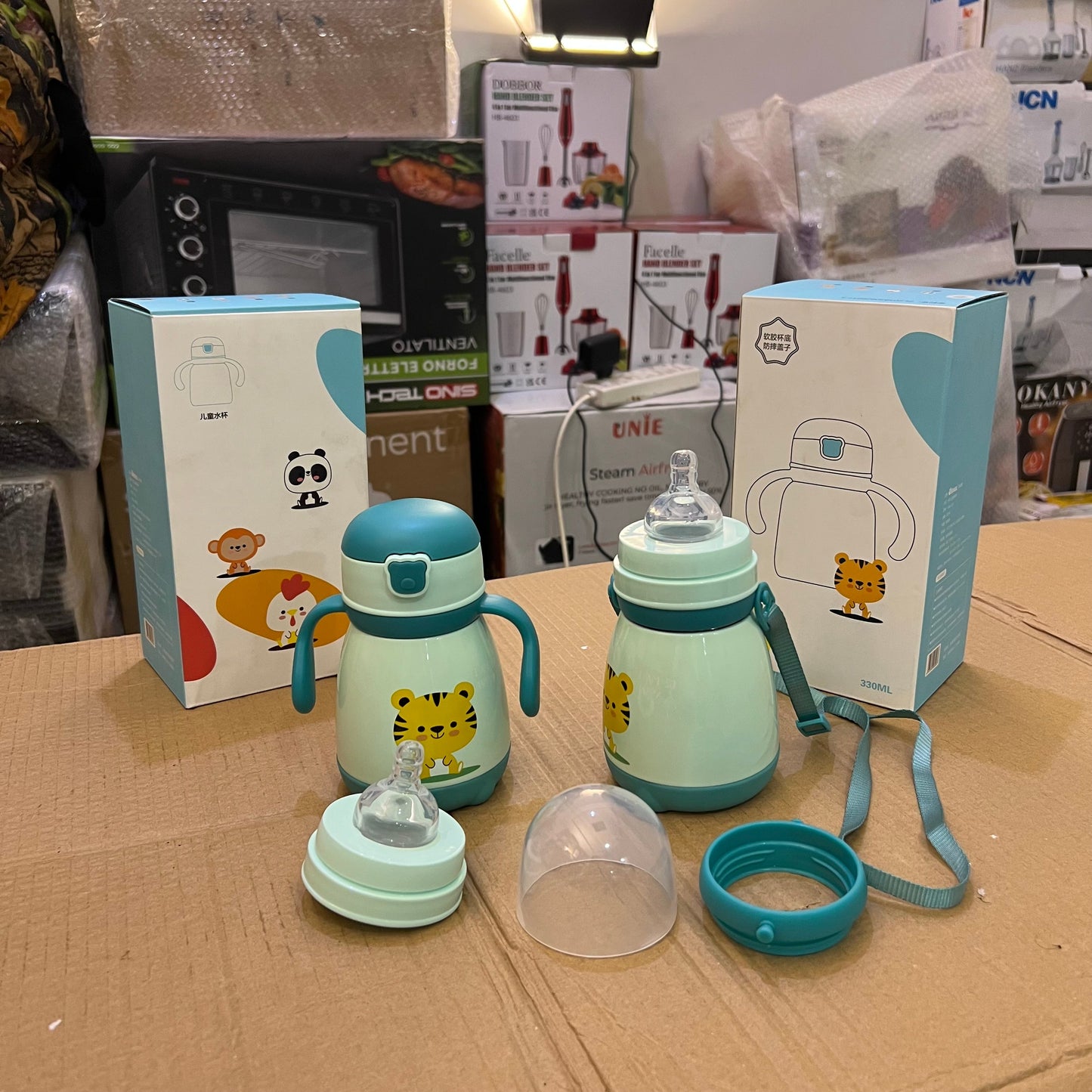 Lot Imported 2-in-1 Children Feeder & Bottle