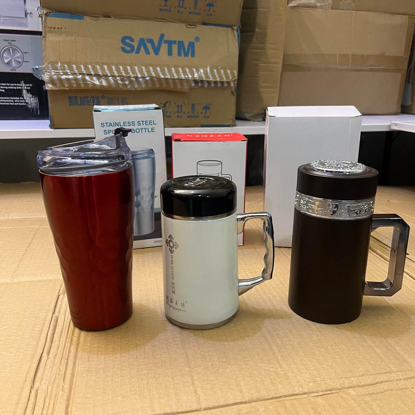 Lot Imported 500, 550, 600ml Vacuum mugs