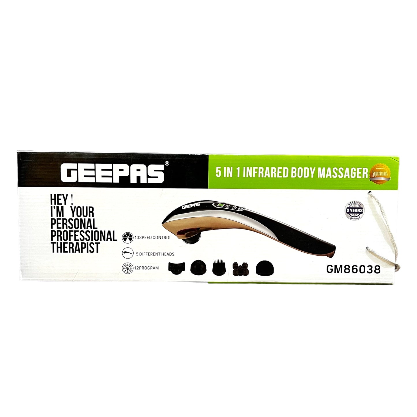 Geepas 5 In 1 Infrared Body Massager GM86038