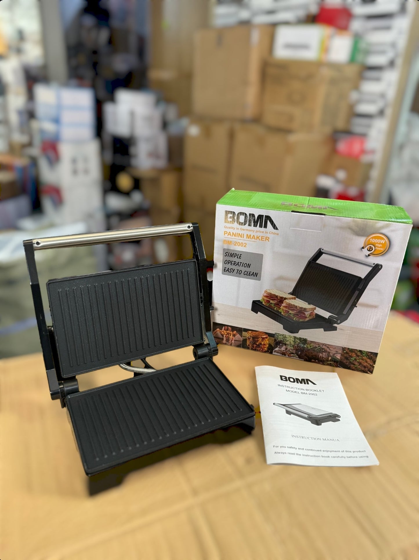 German Lot Imported Boma Panini Grill Maker