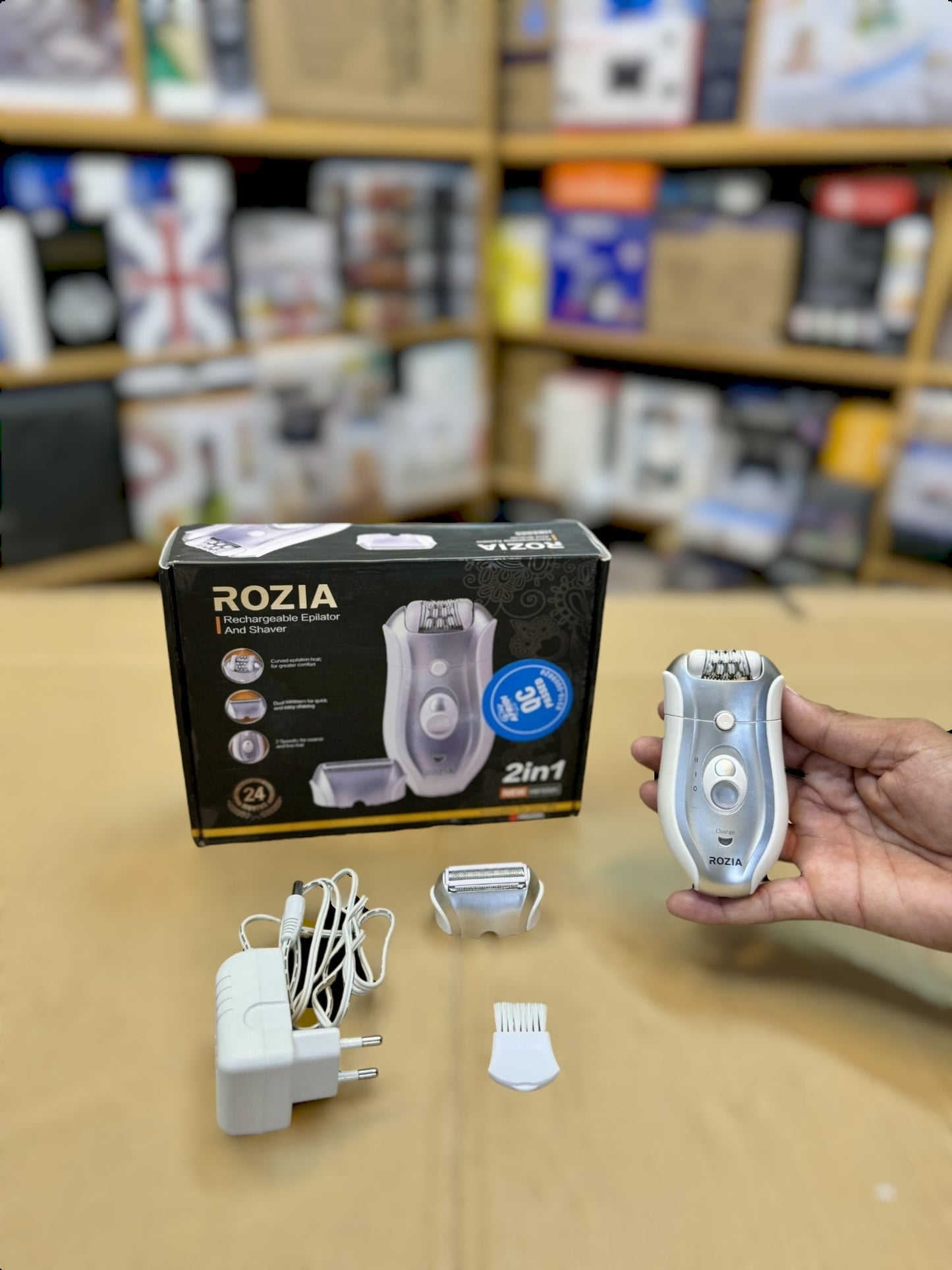 Lot Imported Rozia 2 in 1 Epilator & Shaver - HB6005